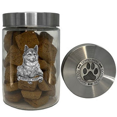 Siberian Husky Good Dog Treat Jar
