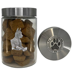 Great Dane Good Dog Treat Jar