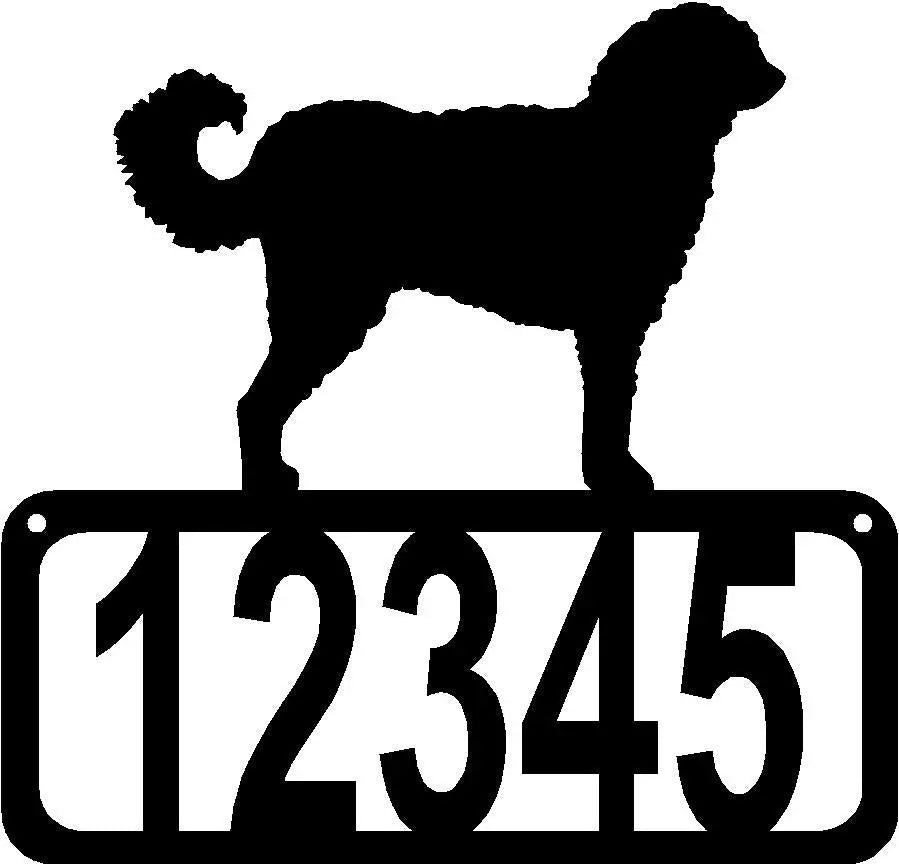 Labradoodle Dog House Address Sign