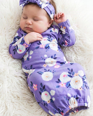 Lavender Baby Gown