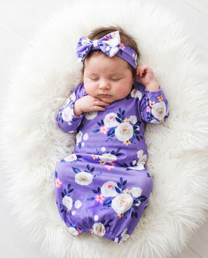 Lavender Baby Gown