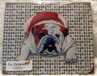 Fur Children Megabyte, Gigabyte, Dog Byte Mouse Pad - Bulldog (MPMGDB32)
