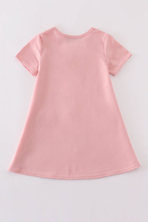 Teal slipper sequin mom&me dress