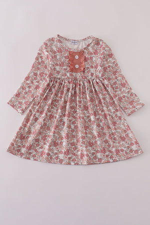 Floral print mom&me dress