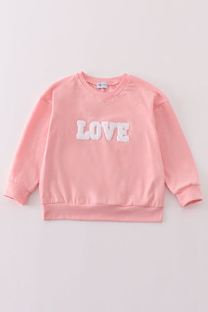 Valentine's day love french knot mom&me top