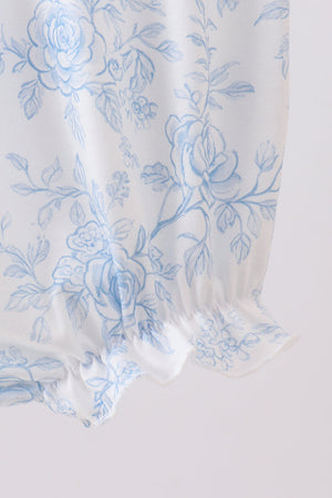 Blue Whale Embroidered Bubble