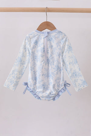 Blue Whale Applique  Rashguard