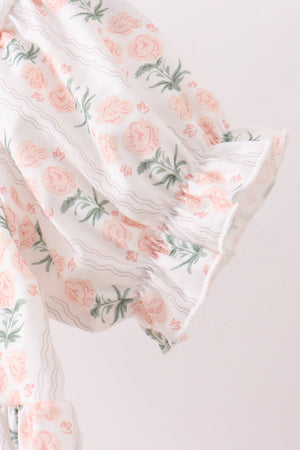 Sage floral mom&me dress