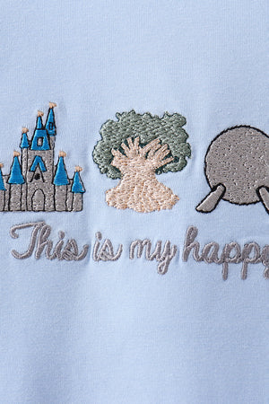 Happy Place Embroidered Set