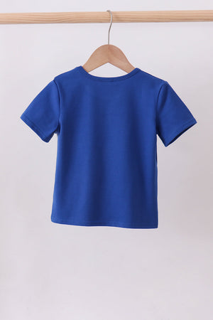 Blue 250 Years flag family top