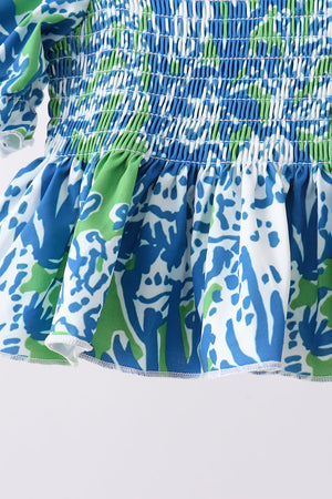Ocean garden splash ruffle 2pc set