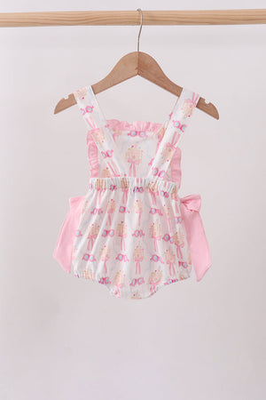 Pink bow castle ruffle bubble