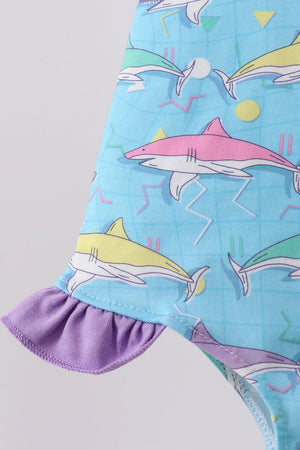 Blue Shark Ruffle Bubble