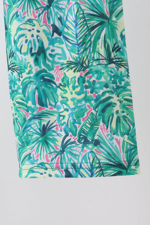 Green Lily Floral Jumpsuit