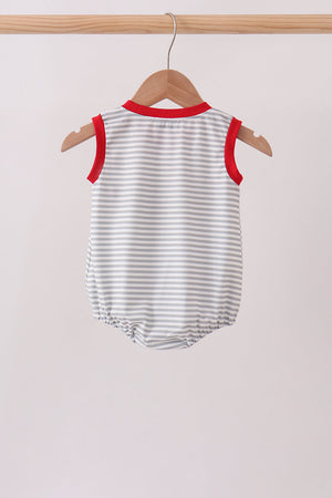 Red Toolbox Embroidery stripe bubble