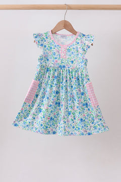 Blue Floral Dress