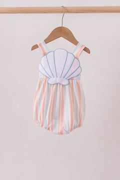 Seashell Stripe Appliqué Bubble