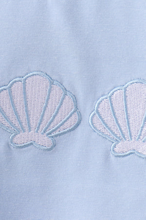 Seashell Stripe Embroidered Set