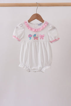 Pink Bow Ruffle Bubble