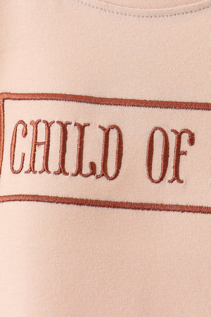 Child of God Embroidered Shorts Set