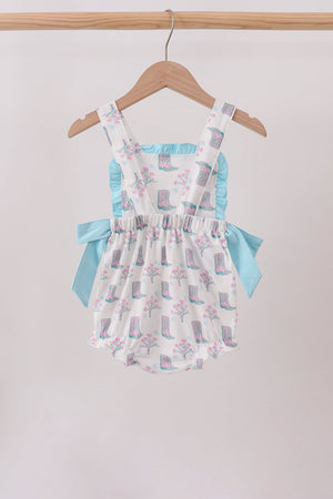 Blue Boots Ruffle Bubble