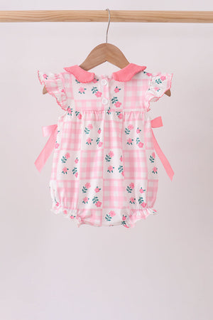 Pink Floral Ruffle Bubble