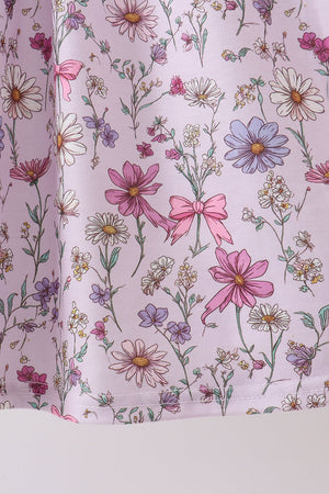 Purple Garden Ruffle Dress
