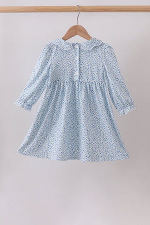Lavender Floral Smocked Dress
