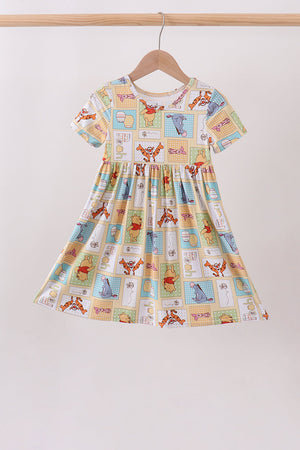 Yellow winnie the pooh bamboo dress