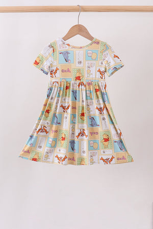Yellow winnie the pooh bamboo dress
