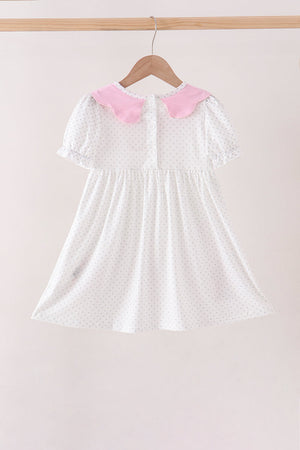 Pink Prayer Embroidery Dress