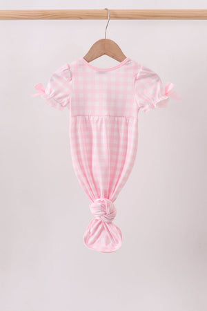 Pink Mallard Embroidery Gown