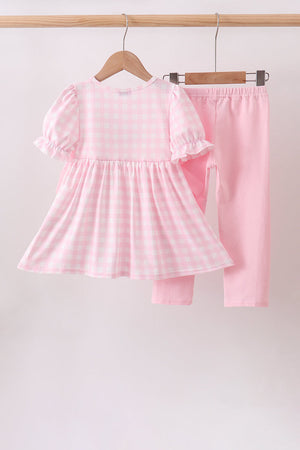 Pink Mallard Applique Pants Set