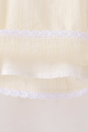 Beige Jacquard Bloomer Set