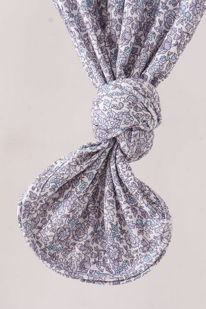 Navy Floral Gown