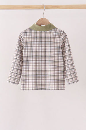 Oat Olive Plaid Button Shirt