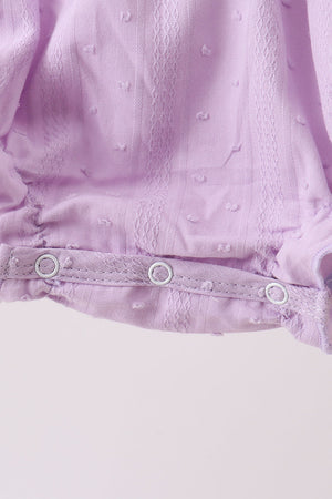 Purple Candy Smocked Bubble