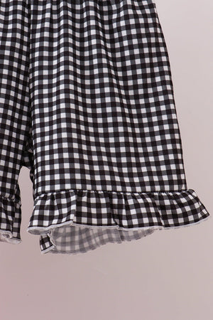 Red Georgia Go Dawgs Smocked Ruffle Shorts Set