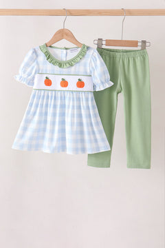 Blue Pumpkin Embroidery Pants Set