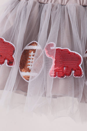 Alabama football sequin tutu dress