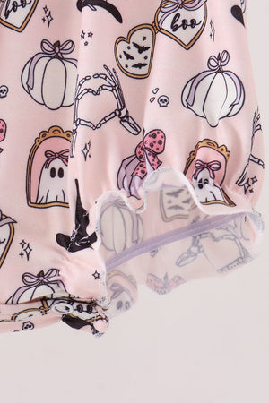 Pink Spooky embroidery bubble