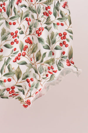 Red Bow Ruffle Bloomer Set