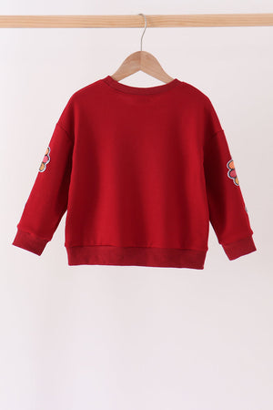 Rust turkey sequin mom&me top