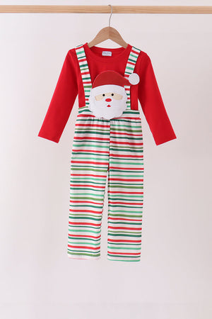 Red santa claus applique 2pc set