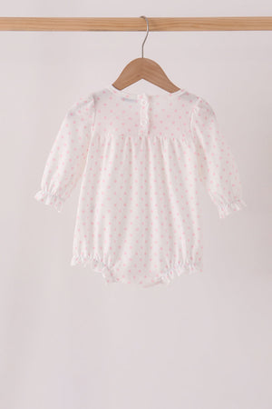 Pink french knot dot bubble