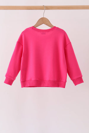 Hot Pink Santa Sequin Top
