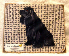 Fur Children Megabyte, Gigabyte, Dog Byte Mouse Pad - American Black Cocker Spaniel (MPMGDB05)