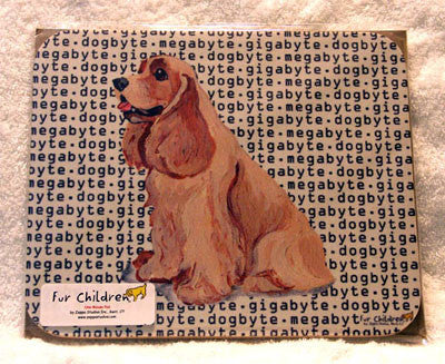 Fur Children Megabyte, Gigabyte, Dog Byte Mouse Pad - American Cocker Spaniel (Buff) (MPMGDB06) 