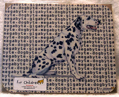 Fur Children Megabyte, Gigabyte, Dog Byte Mouse Pad - Dalmatian (MPMGDB52)