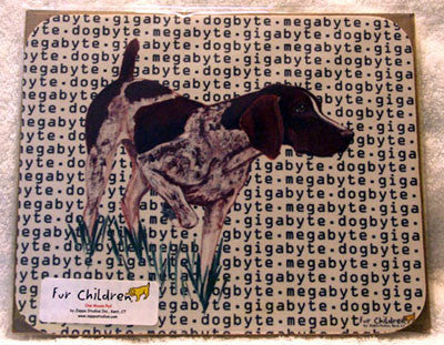 Fur Children Megabyte, Gigabyte, Dog Byte Mouse Pad - German Shorthair Pointer (MPMGDB62)